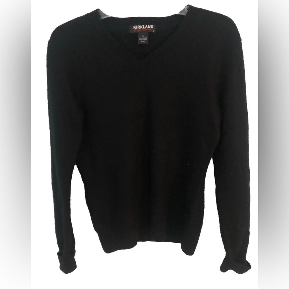 Pure Cashmere black v-neck size small sweater